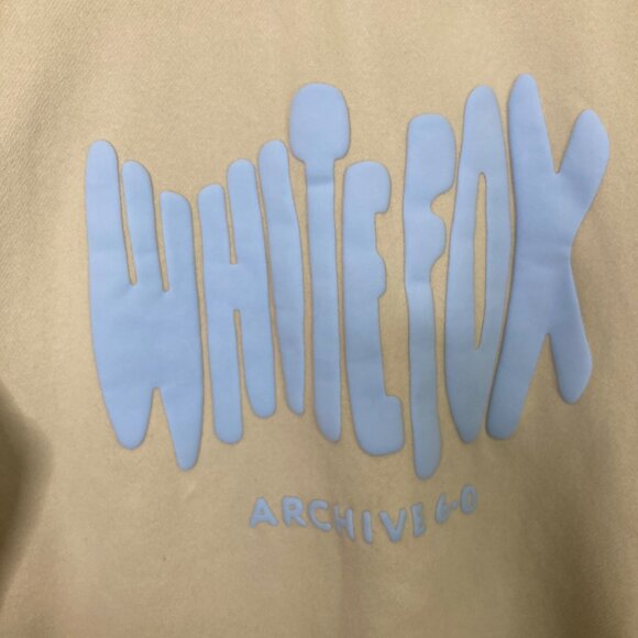 White Fox Archive 6.0 Oversized Sweatshirt Gray Blue M/L Cotton Blend Oversized - Picture 4 of 9